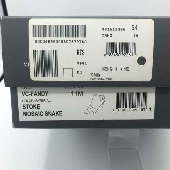 VINCE CAMUTO VANDY Snakeskin Heels - Picture 9 of 9